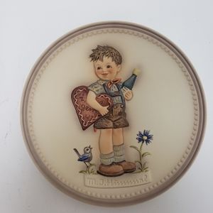 Hummel 1987 Valentine Joy Goebel Collector Club Plate Original Box 2 In …